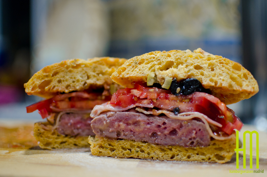 Detalle Corte Burger Parmesana