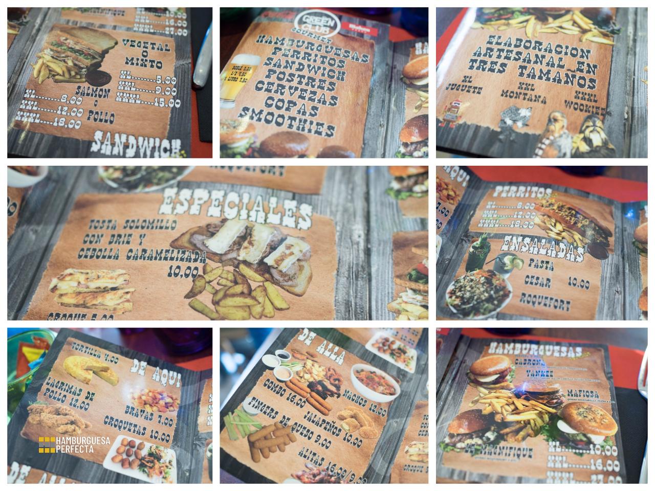 Collage Carta Green Club