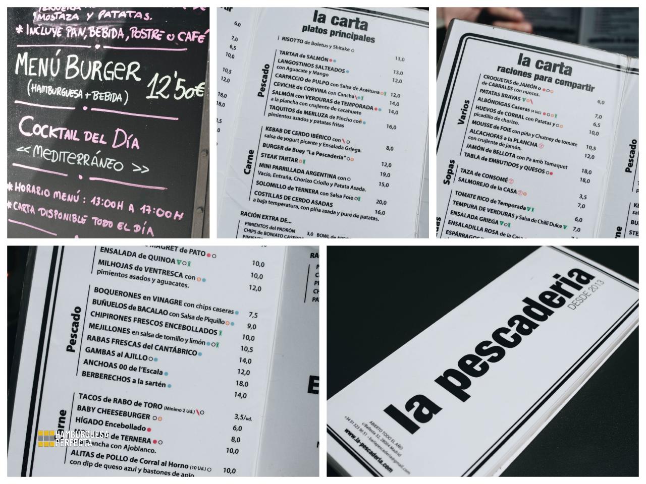 Collage Carta La Pescadería
