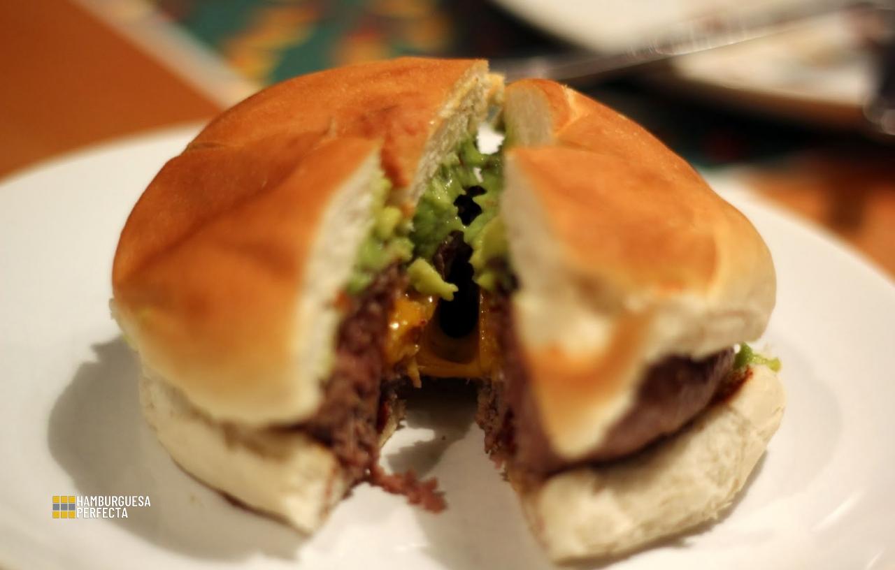 Queso fundido hamburguesa