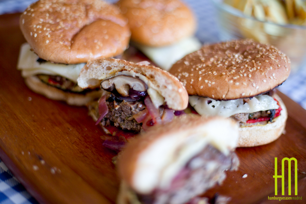 Burger Setas Cortadas