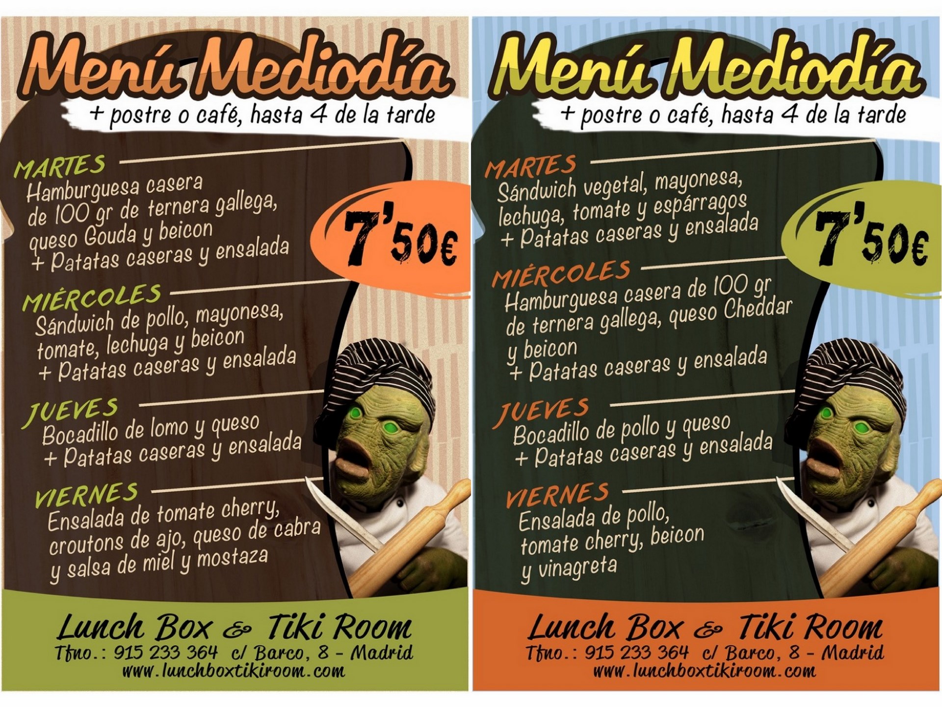 Menús lunch box