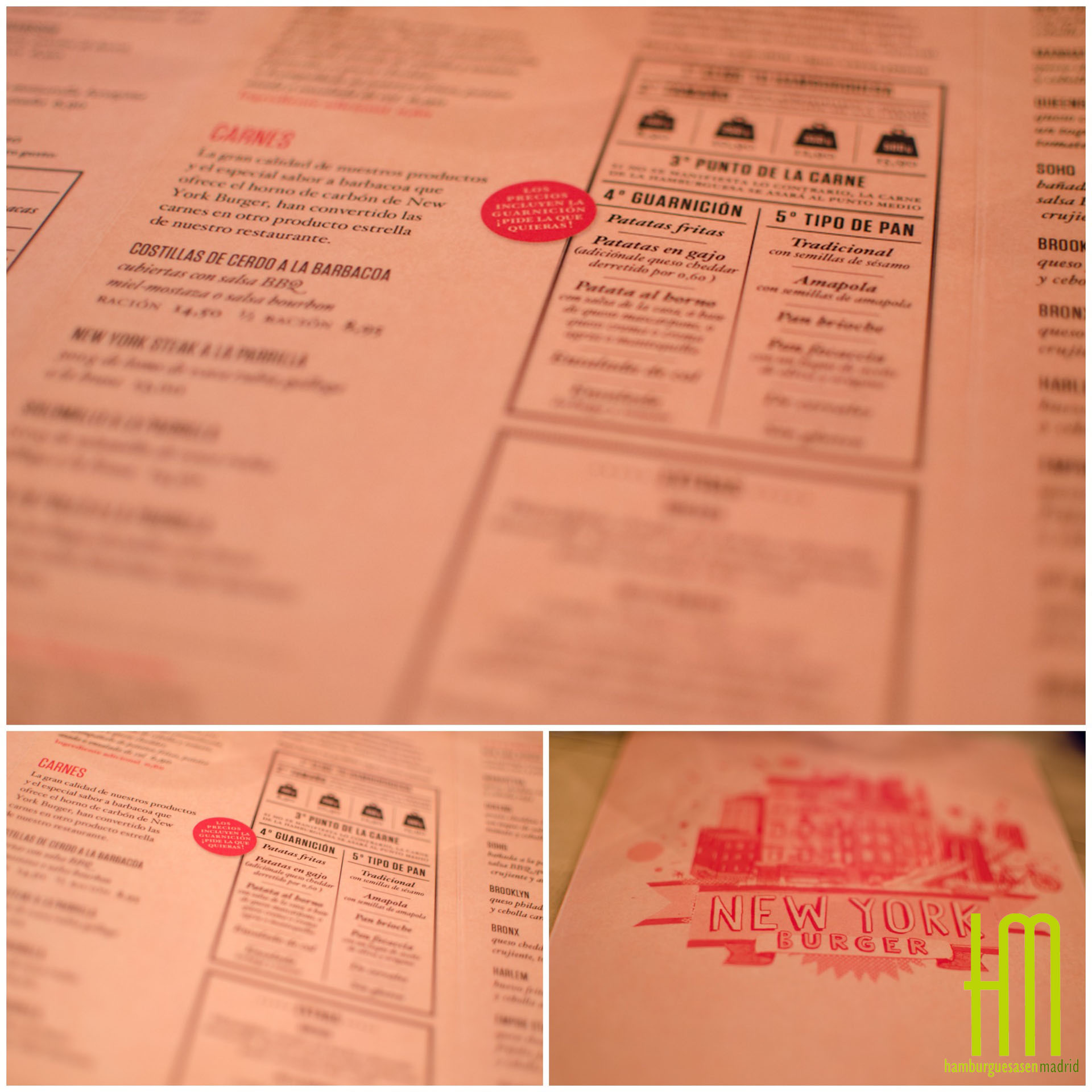 Collage Carta NY Burger