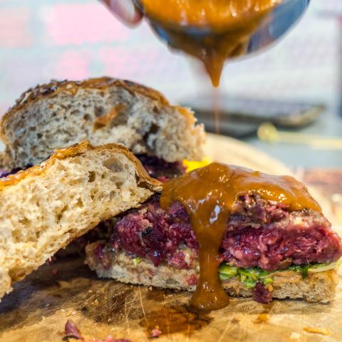 Detalle Corte Xmas Burger HN