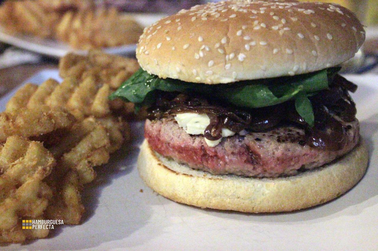 Hamburguesa de queso azul