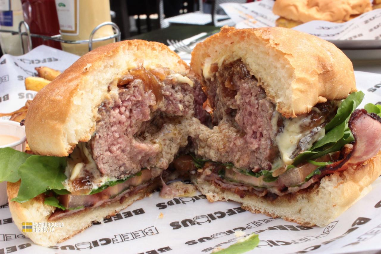 Detalle Corte Burger Foie Beefcious