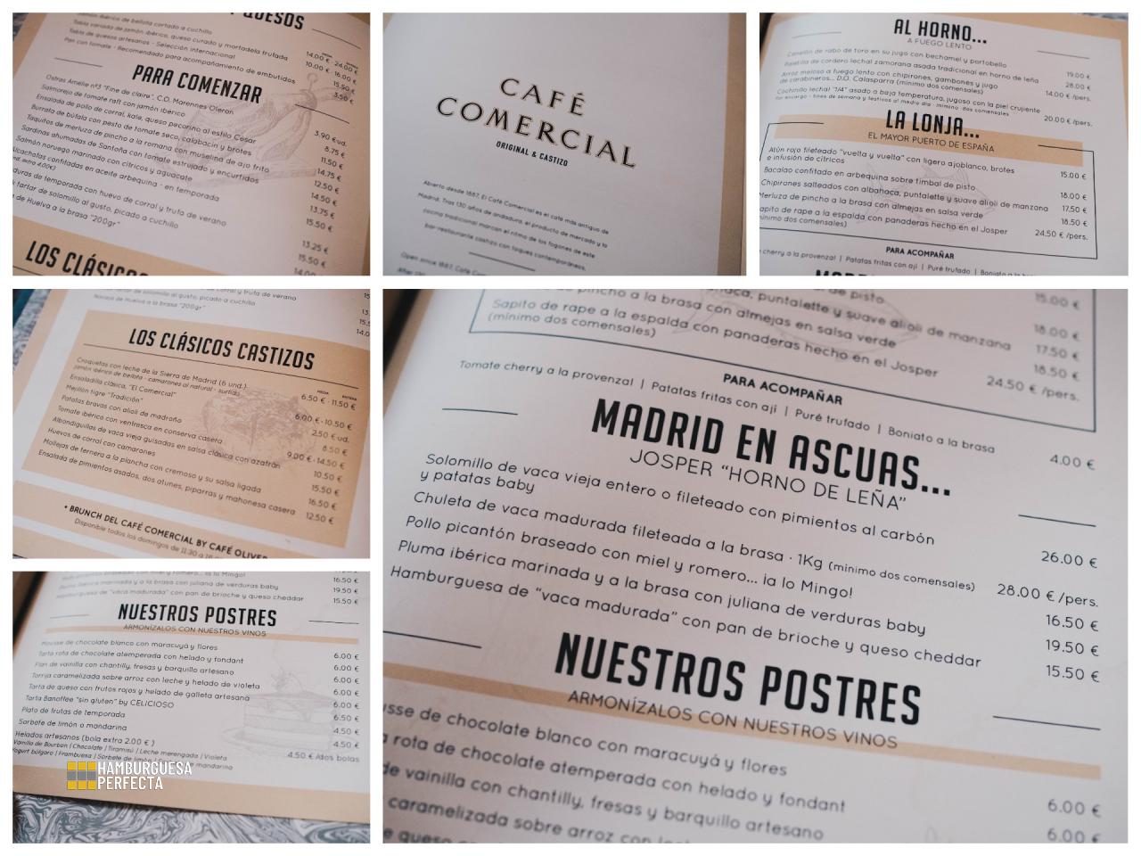 Collage Carta Café Comercial