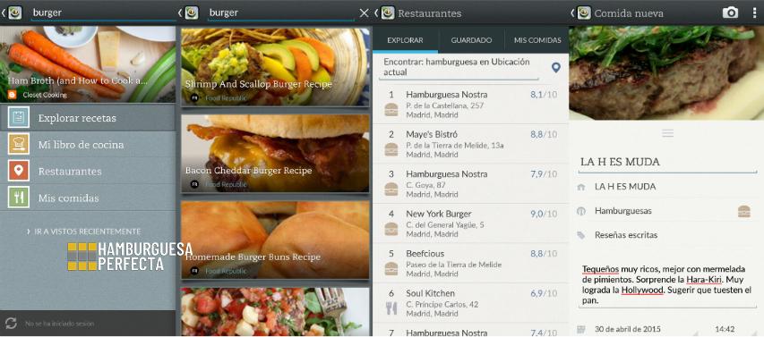 Evernote Food Secciones