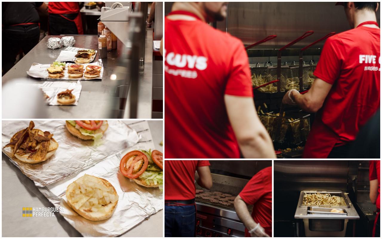 Collage Cocina Five Guys