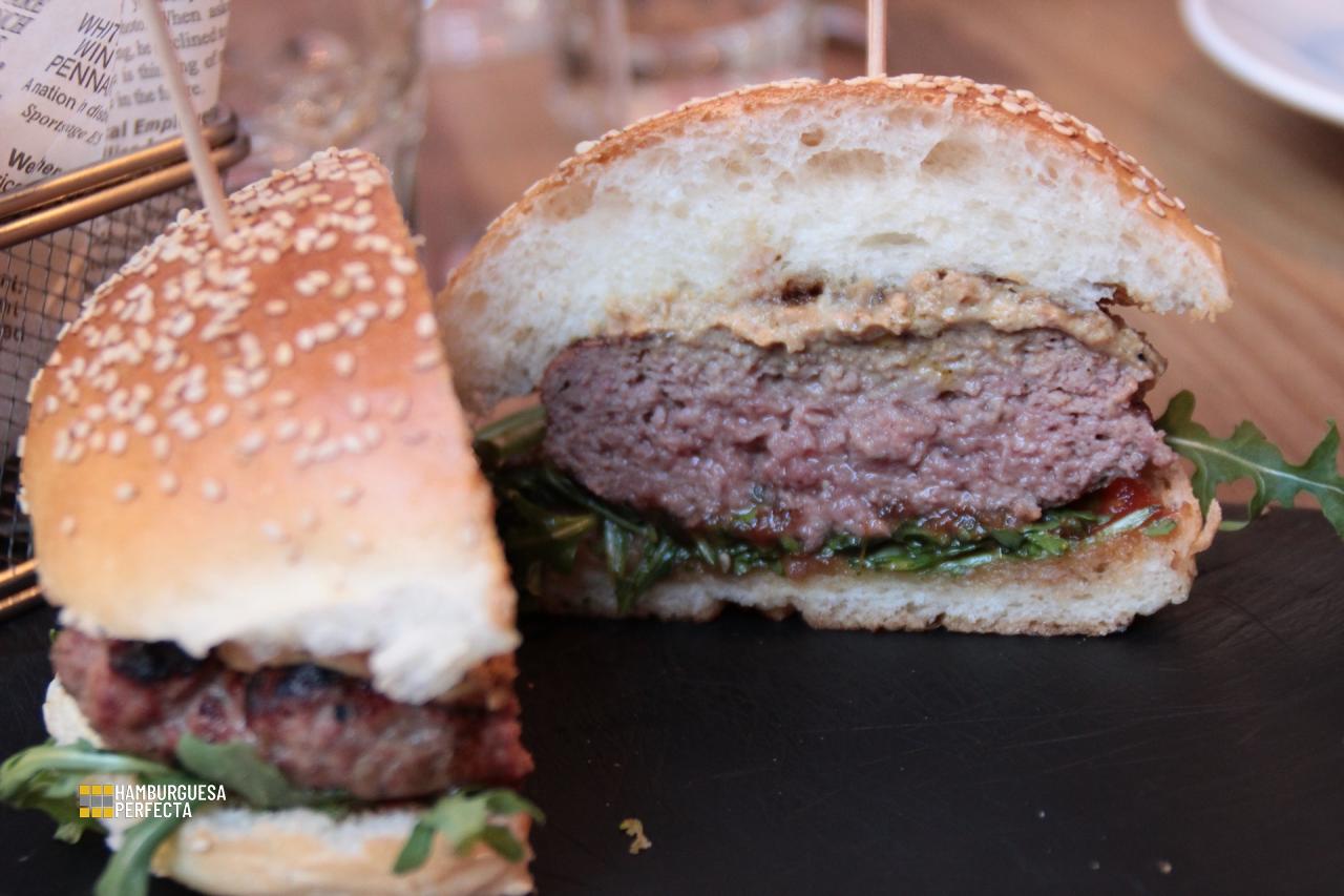 Detalle Corte Hamburguesa La 5 con Madison