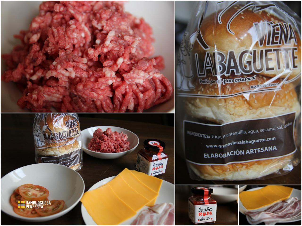Ingredientes hamburguesa perfecta