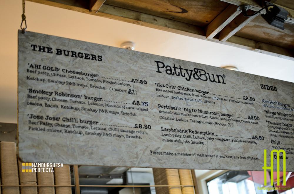 Precios Patty & Bun