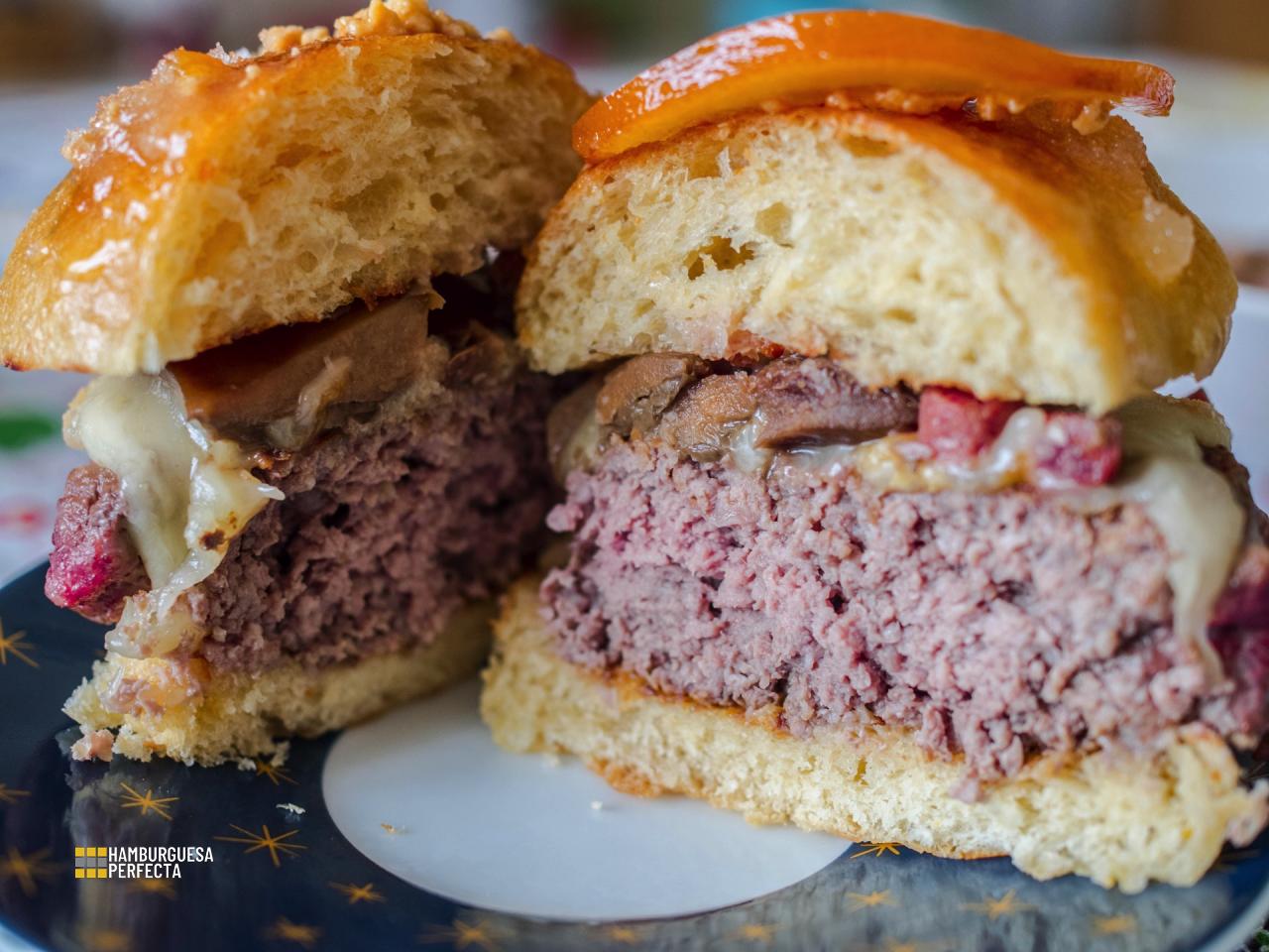 Detalle Corte Burger Receta Navidad