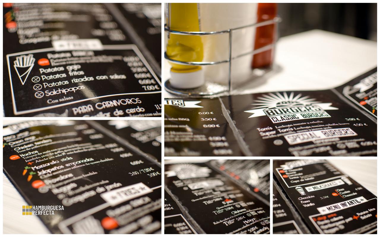 Collage Carta Tom's Burger